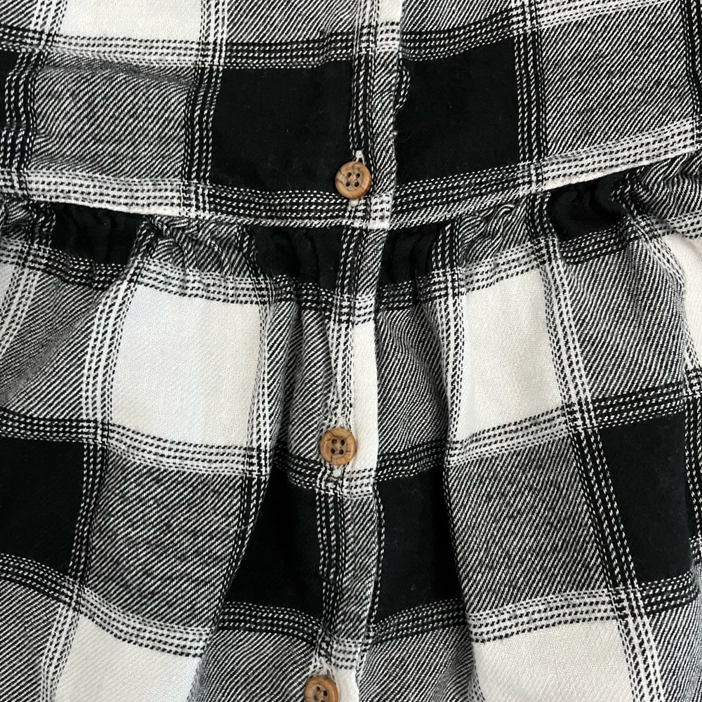 Black and white plaid girls dress size 3T
